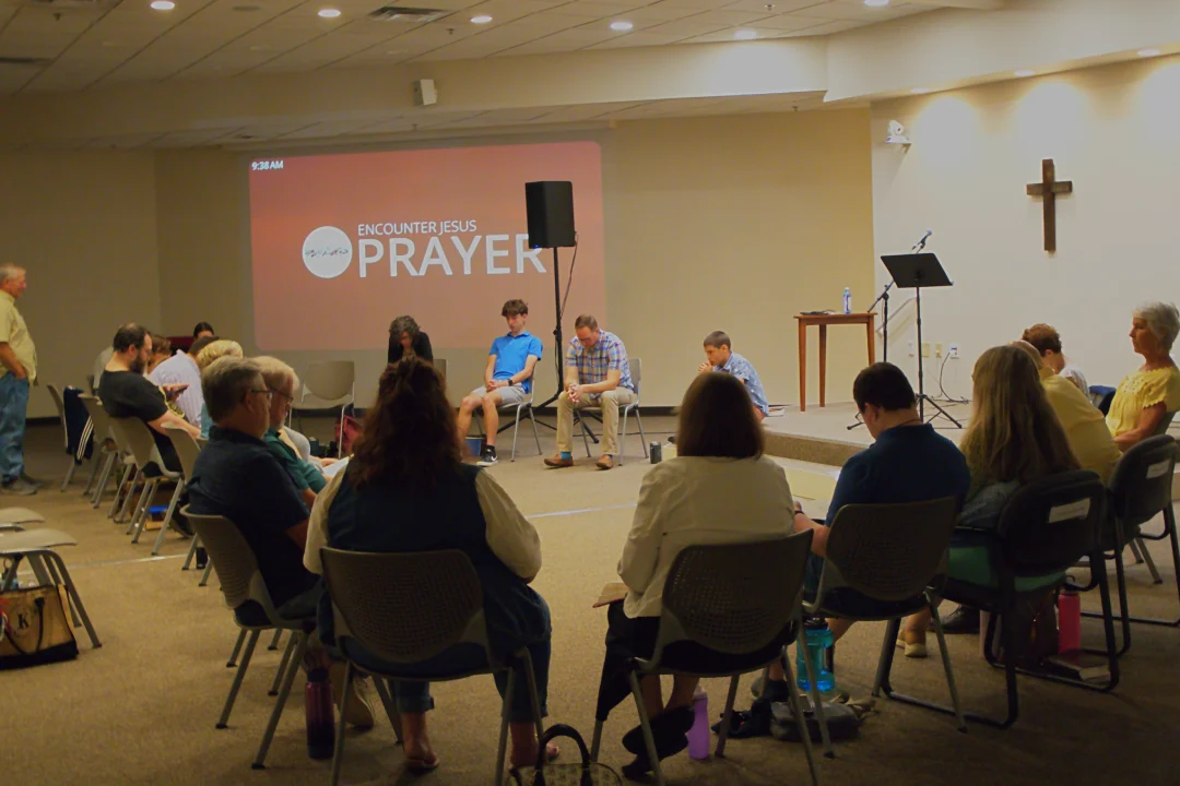 Picture of our Pre-Service Prayer group.